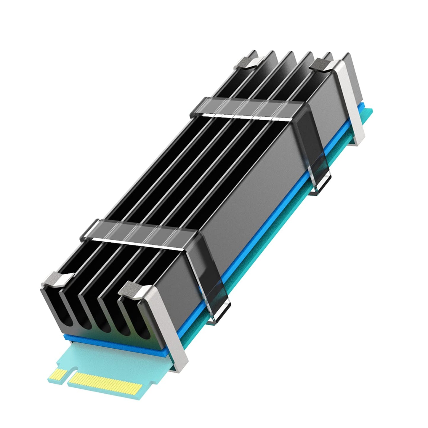 M.2 SSD Heatsink for Desktop, Aluminum, 22x70x10mm