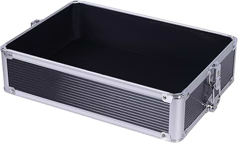 Black removable divider tray for makeup train case