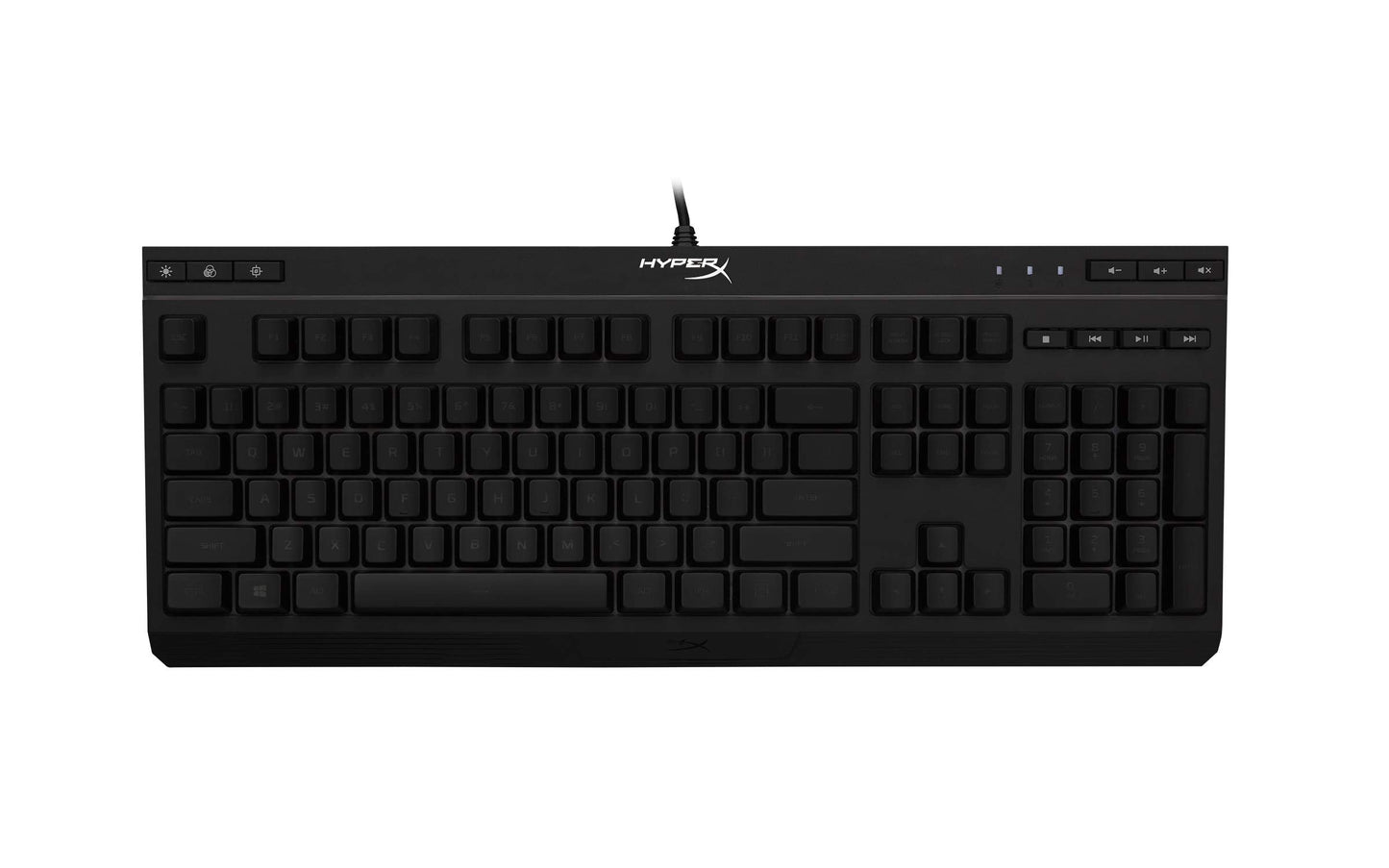 Alloy Core RGB - Membrane Gaming Keyboard, Comfortable Quiet Silent Keys with RGB LED Lighting Effects, Spill Resistant, Dedicated Media Keys, Compatible with Windows 10/8.1/8/7 - Black