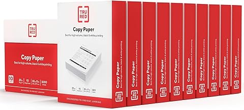 8.5x11 Copy Paper, 20 lb, 92 Bright, 5000 Sheets