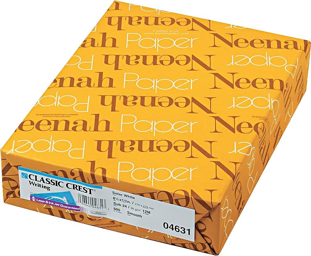 Solar White 8.5 x 11 Paper, 97 Bright, 24 lb, 500 Sheets