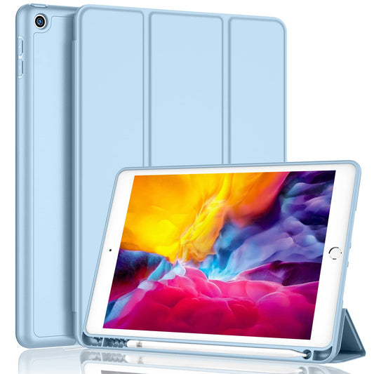 iPad 9.7 Case 2018/2017 with Pencil Holder Sky Blue