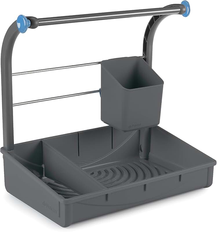 Two-Tier Under Sink Organizer with Hooks