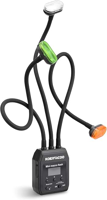 Triple Macro Flash with Xenon and LED Lights