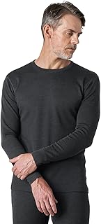 Men's 100% Merino Wool Long Sleeve Thermal Shirt