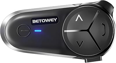 Motorcycle Bluetooth Intercom for 10 Riders with Noise Reduction