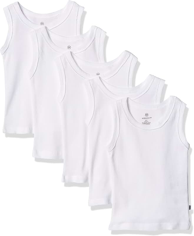 Sleeveless Organic Cotton T-Shirts for Baby Girls