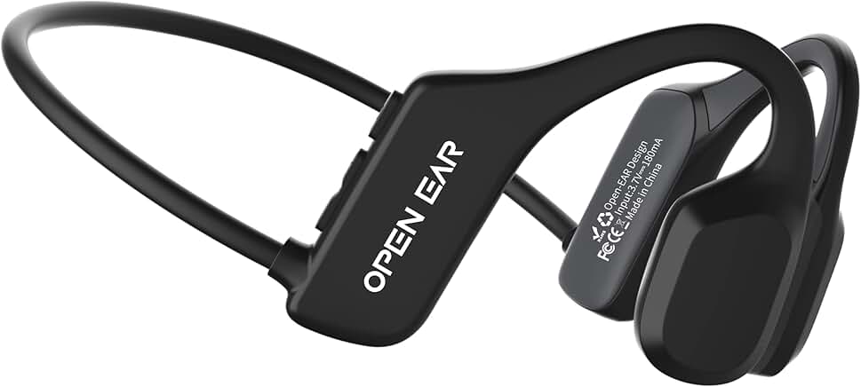 Open Ear Wireless Bone Conduction Headphones with Microphone