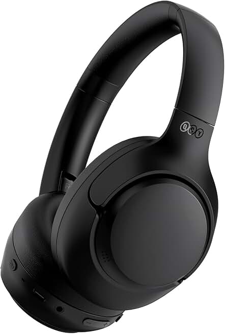Over Ear ANC Bluetooth Headphones with Microphone and 60H Playtime