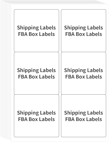 Printable Shipping Address Labels, 600 Sheets