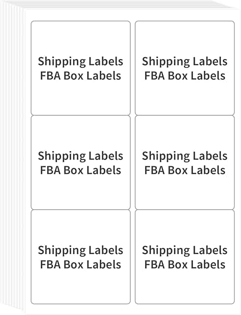 Printable Shipping Address Labels, 600 Sheets