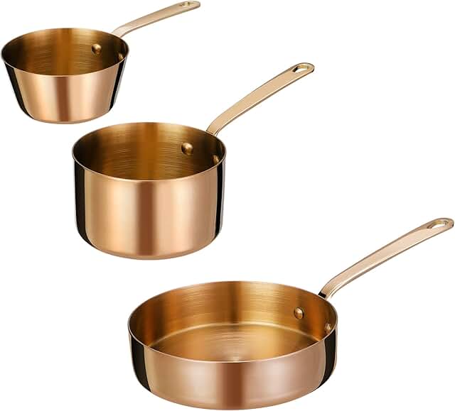 Nonstick Saucepan Set with 1, 1.5, and 2 Quart Pans