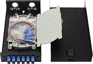 6-Core Singlemode Fiber Optic Coupler Kit with Wall Mount Enclosure