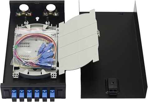 6-Core Singlemode Fiber Optic Coupler Kit with Wall Mount Enclosure