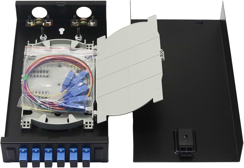 6-Core Singlemode Fiber Optic Coupler Kit with Wall Mount Enclosure