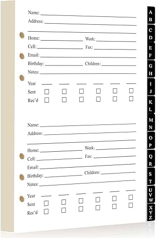 Refillable Address Book with 236 Large Print Pages