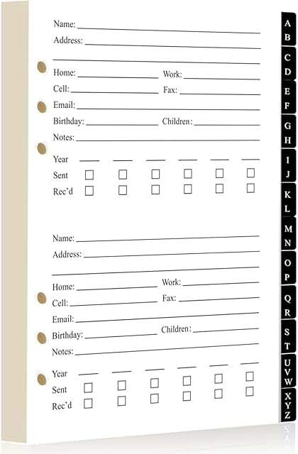 Refillable Address Book with 236 Large Print Pages