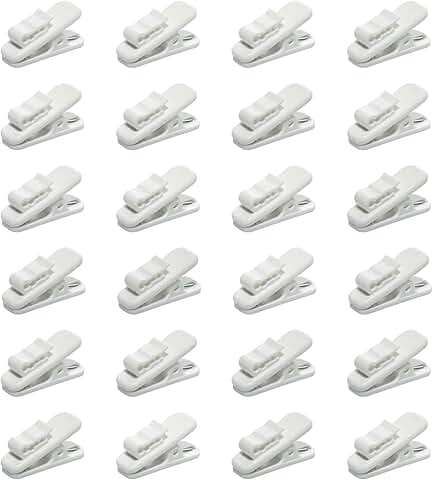 24 Pcs Mic and Ear Clip Holders for Cords