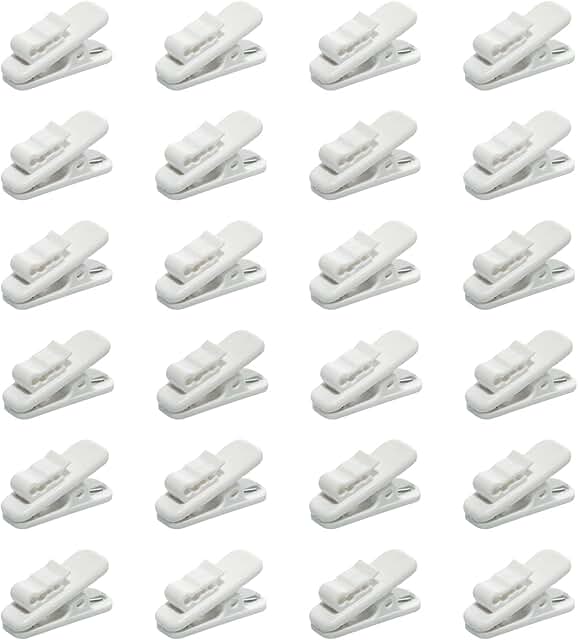 24 Pcs Mic and Ear Clip Holders for Cords
