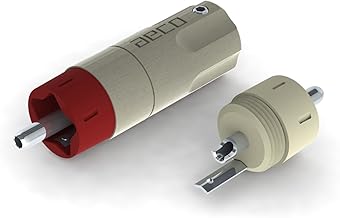 Set of four silver-plated RCA plugs