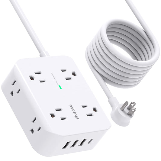 Surge Protector Power Strip with 8 Outlets and 4 USB Ports