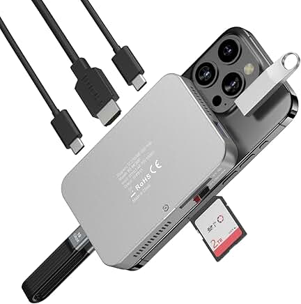 Magnetic M.2 NVMe Enclosure with Cooling Fan and 7-in-1 USB C Hub