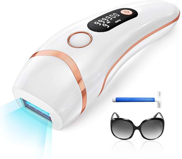 Ice Cooling 3-in-1 IPL Hair Removal Device for Face, Armpits, Bikini, Legs