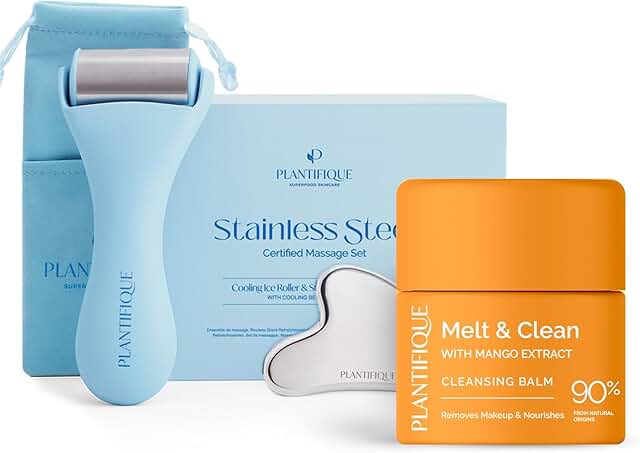 Facial Ice Roller and Gua Sha Set for Skin Care