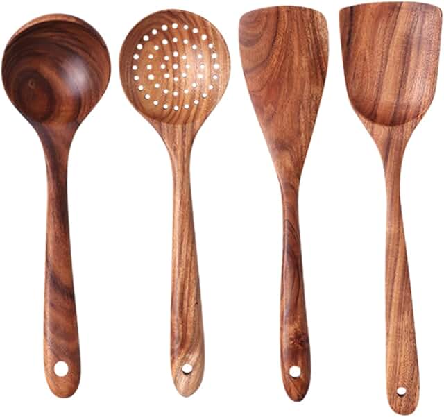 Wooden Kitchen Utensil Set for Cooking