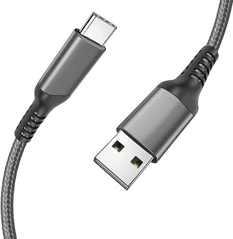 10FT USB Type C Charging Cable in Grey
