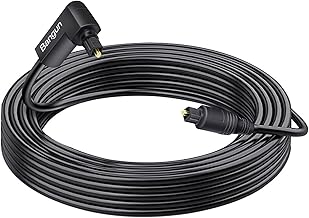 90 Degree 65ft Optical Audio Cable for TV and Sound Systems
