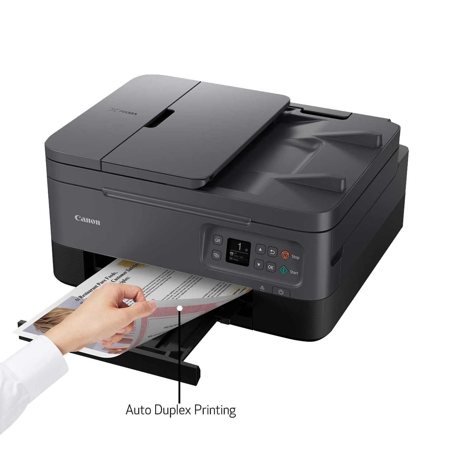 PIXMA TR7020a All-in-One Wireless Color Inkjet Printer, with Duplex Printing, Mobile Printing, and Auto Document Feeder, Black