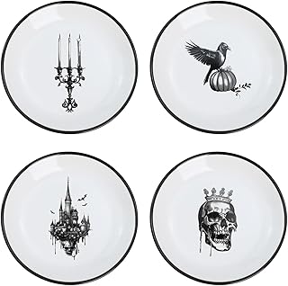 Halloween Ceramic Dipping Dish Set, 4 Pieces, 5 Inch