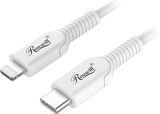 6-Foot White USB-C to Lightning Cable for Charging and Data