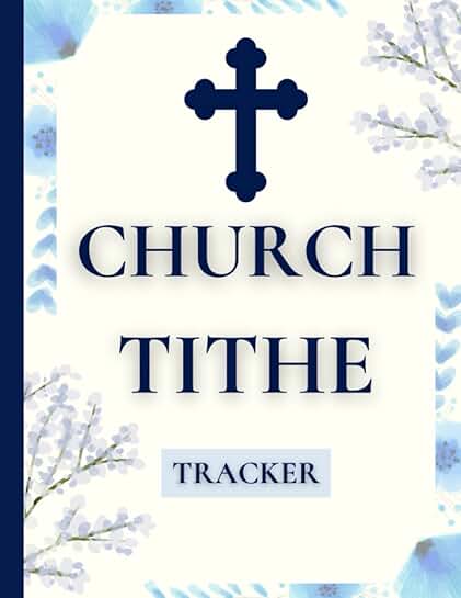 Large Print Church Tithe Log Tracker