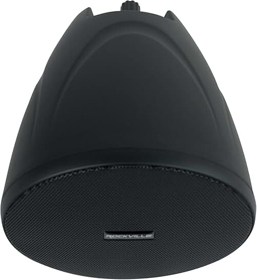 Black 4-inch Hanging Pendant Speaker for Indoor Use