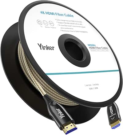 100ft 4K Fiber HDMI Cable with HDR and 18Gbps