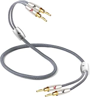 High-End 6.56ft Speaker Cable with Banana Plugs