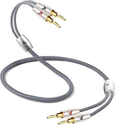 High-End 6.56ft Speaker Cable with Banana Plugs