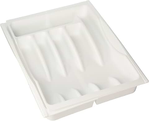 Adjustable White Rubbermaid Cutlery Tray