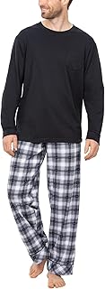 Men's Cozy 100% Cotton Knit Pajama Set
