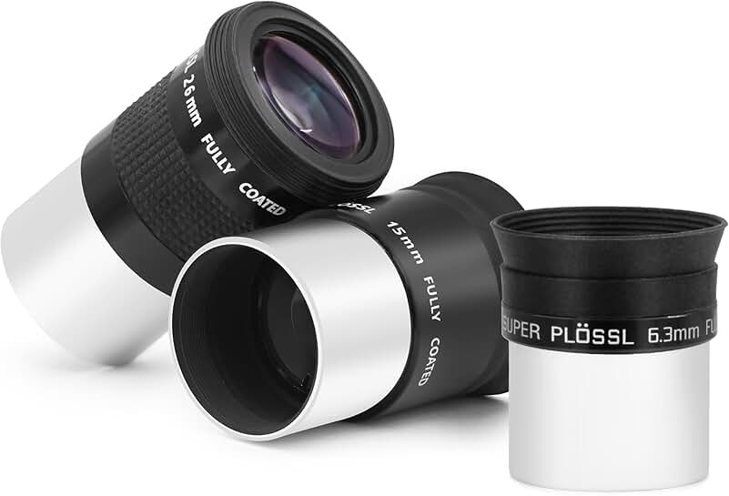 6-Piece 1.25" Telescope Eyepiece Set with Multi-Coated Lenses