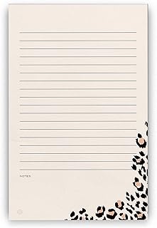 Cheetah Lined Notepad, 5x8, 100 Sheets