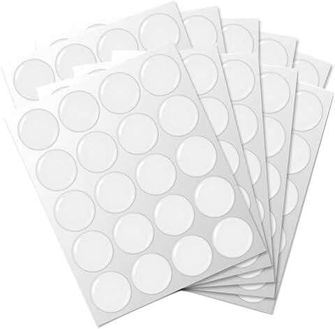 200 Clear 1-Inch Epoxy Resin Dome Stickers