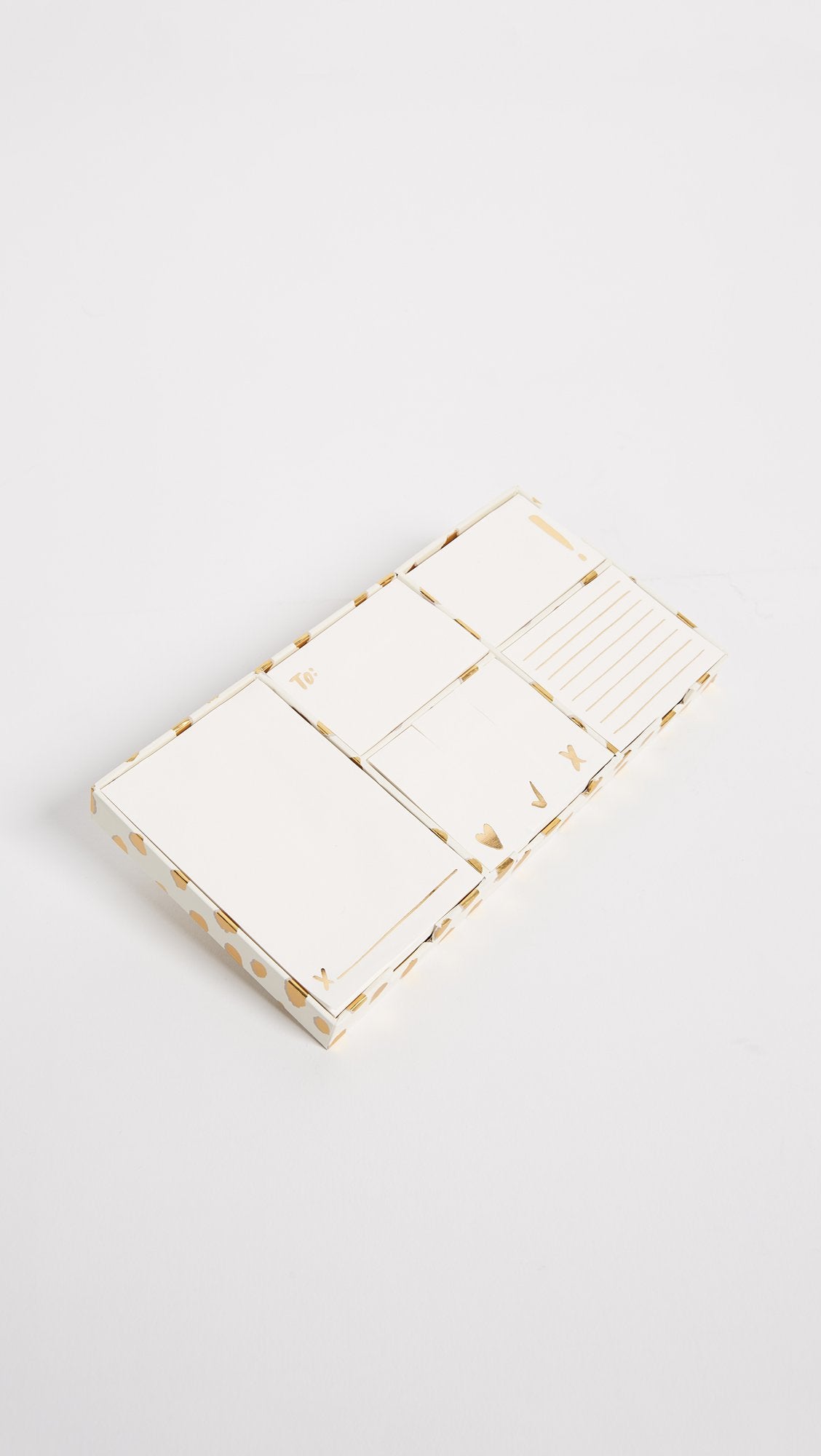 Women's Flamingo Dot Gold Sticky Note Set
