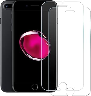 2-Pack Clear Tempered Glass Screen Protectors for iPhone Plus