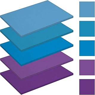 60 Sheets Assorted Blue and Purple Construction Paper