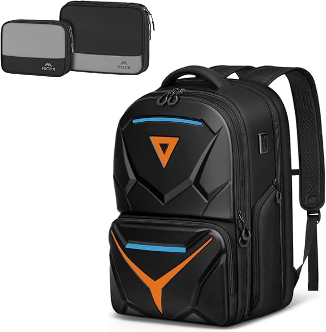 Hard Shell Gaming Backpack with Electronics Organizer