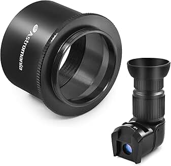 Right angle viewfinder with adapters and camera mount