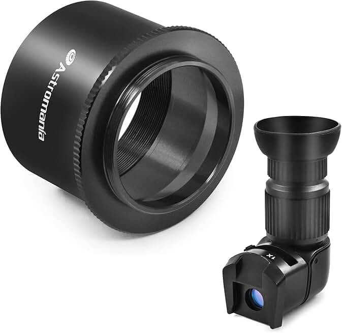 Right angle viewfinder with adapters and camera mount